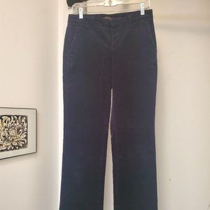 Banana Republic Womens Logan Corduroy Cords Velvet Cotton Stretch Navy 2 Long